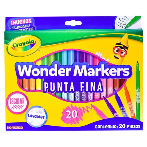 Marcador Crayola Wonder -20 Colores