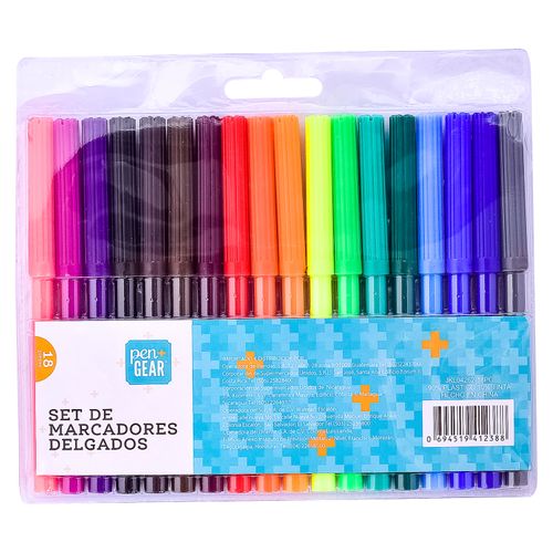 Marcadores De Colores Pen Gear-18 Piezas