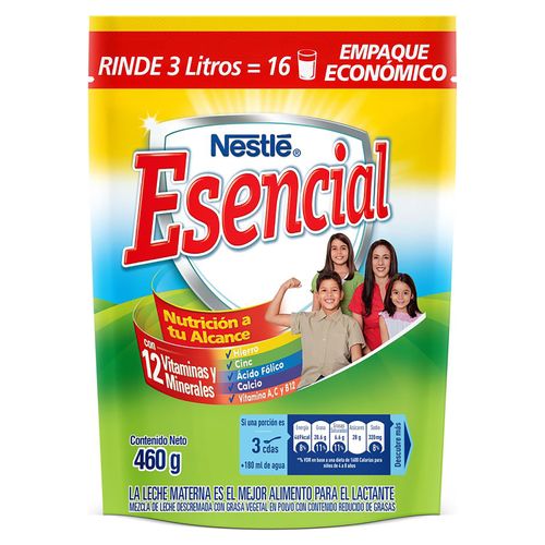 Nestlé Esencial Leche En Polvo Doypack - 460 g