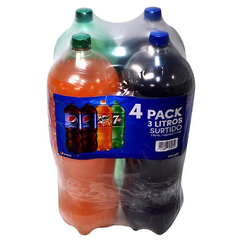 Gaseosa Pepsi Mas Sabores 4Pack 12000Ml