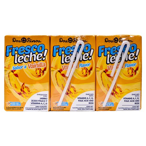 6 Pack Fresco Leche Dos Pinos Vainil - 250 ml