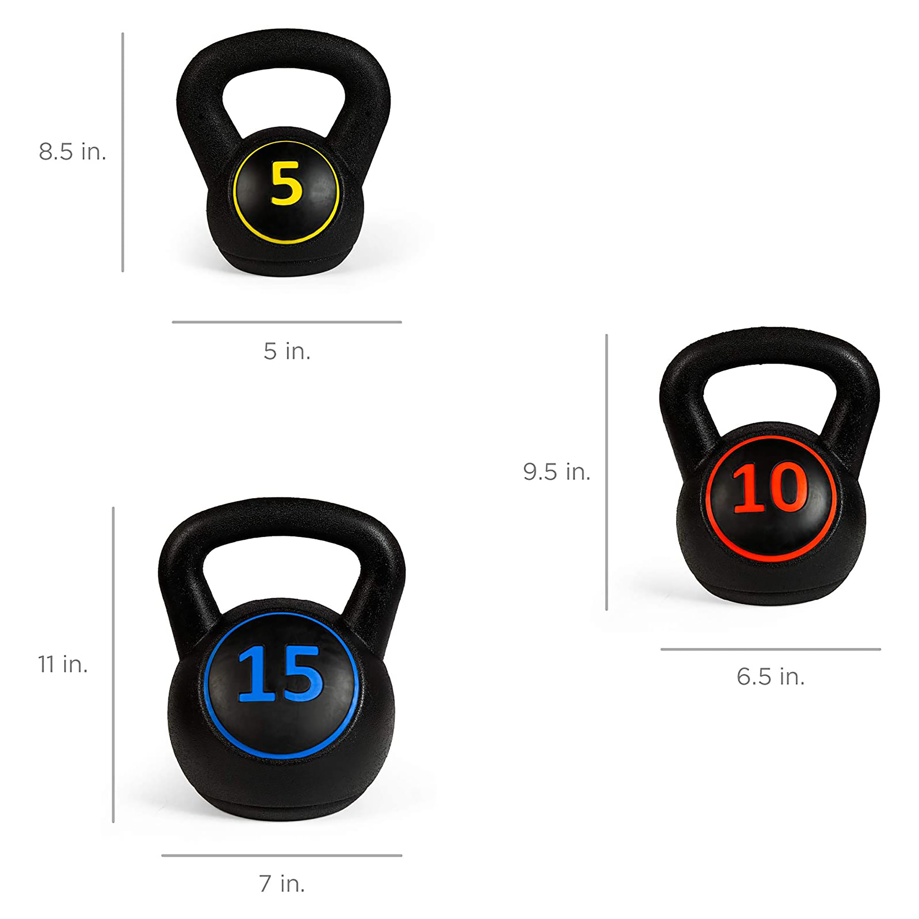 Comprar Set De Kettlebell Con Base Aw 30Lb 3 Und Walmart El Salvador