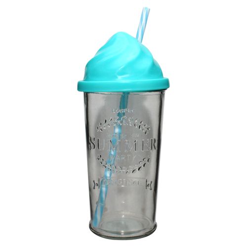 Mainstays Mason Jar De Vidrio  Con Pajil