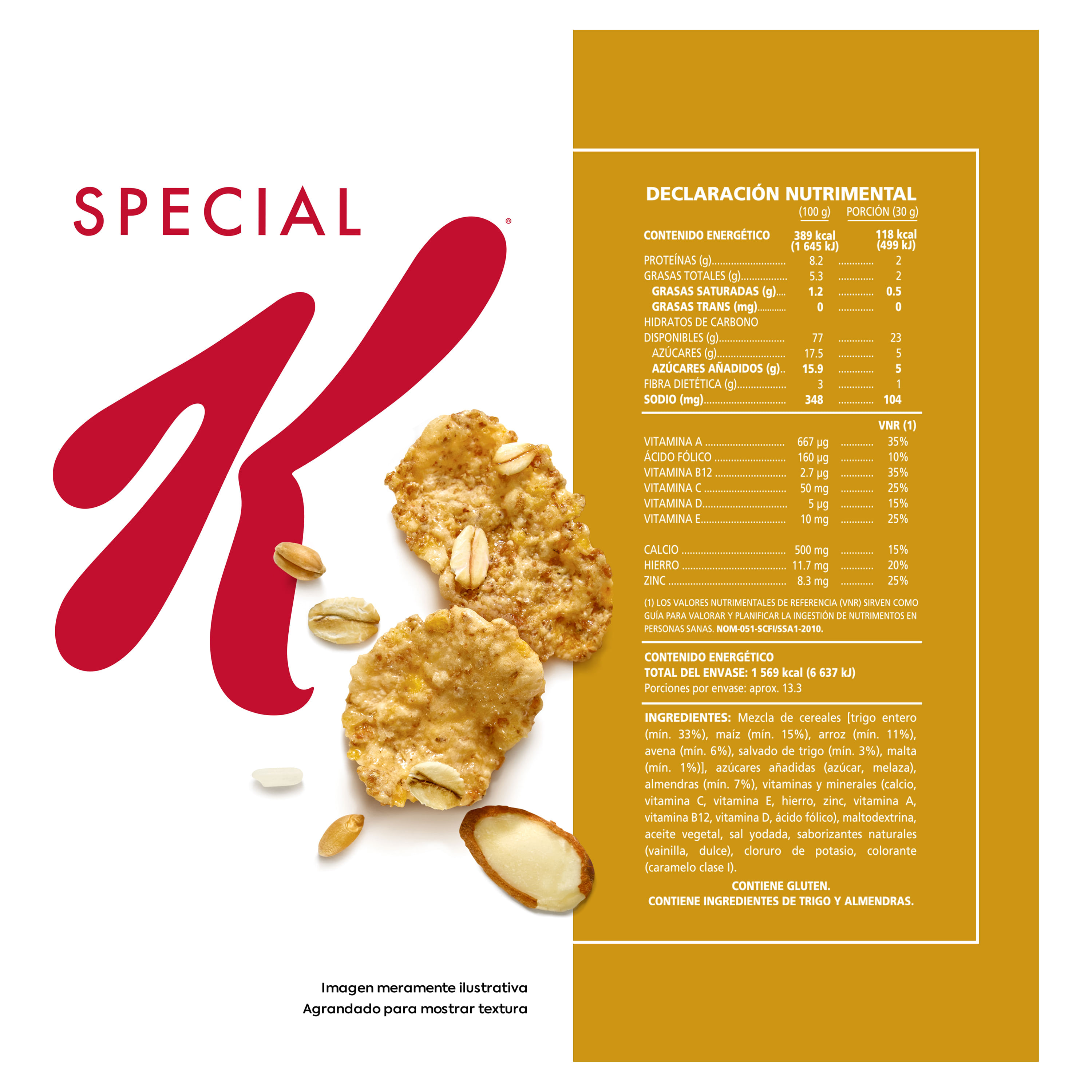 Comprar Cereal Kellogg's® Special K® Equilibrio™ Sabor Vainilla con  Almendras -de Trigro, Maíz, Arroz, Avena - 400gr