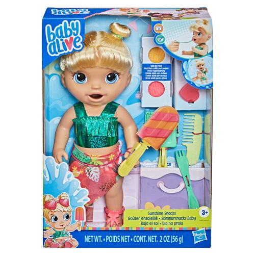 Baby Alive Muneca Bajo El Sol Pelo Rubio