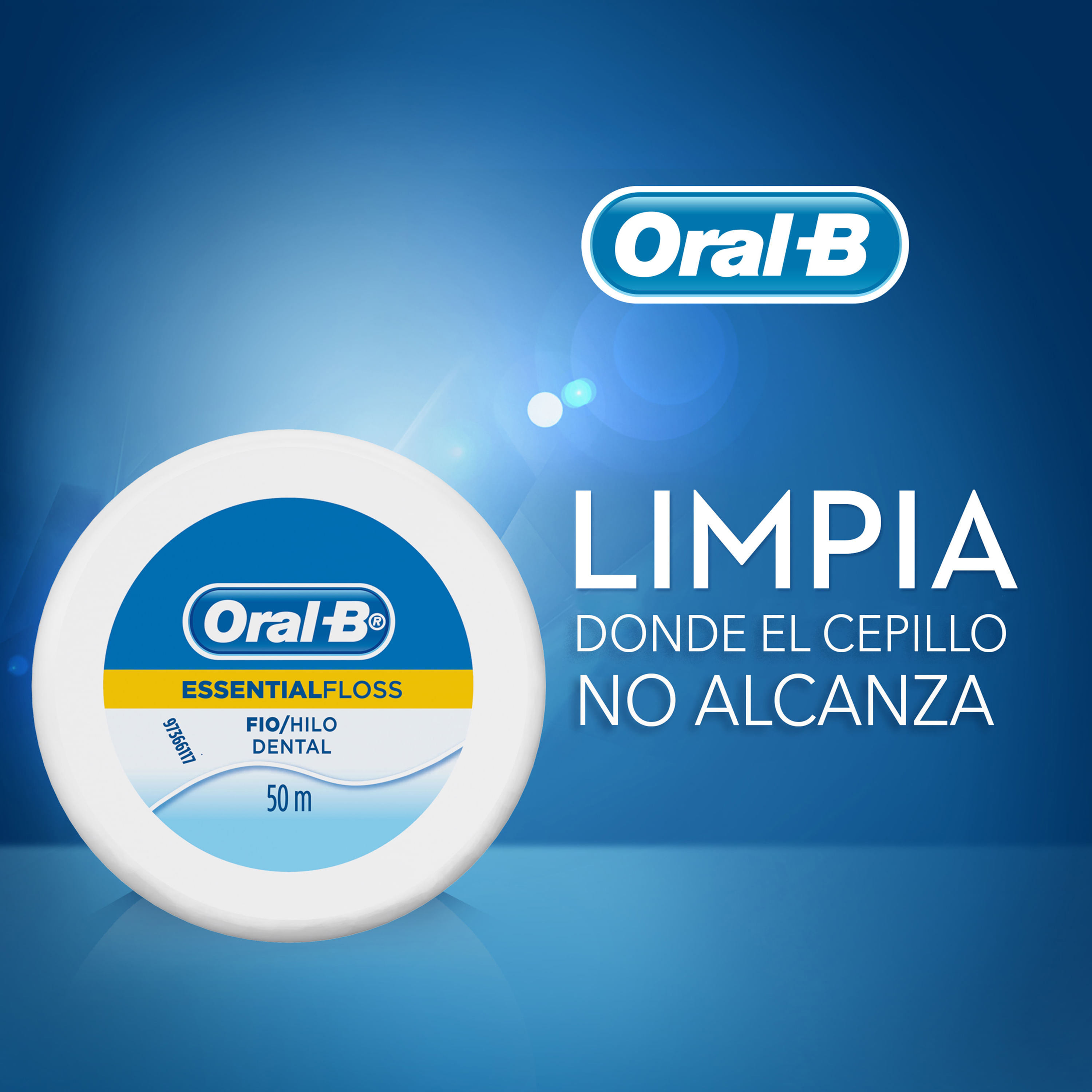 Oral-B Essential Floss Seda Dental con Cera Sabor Menta 50 m