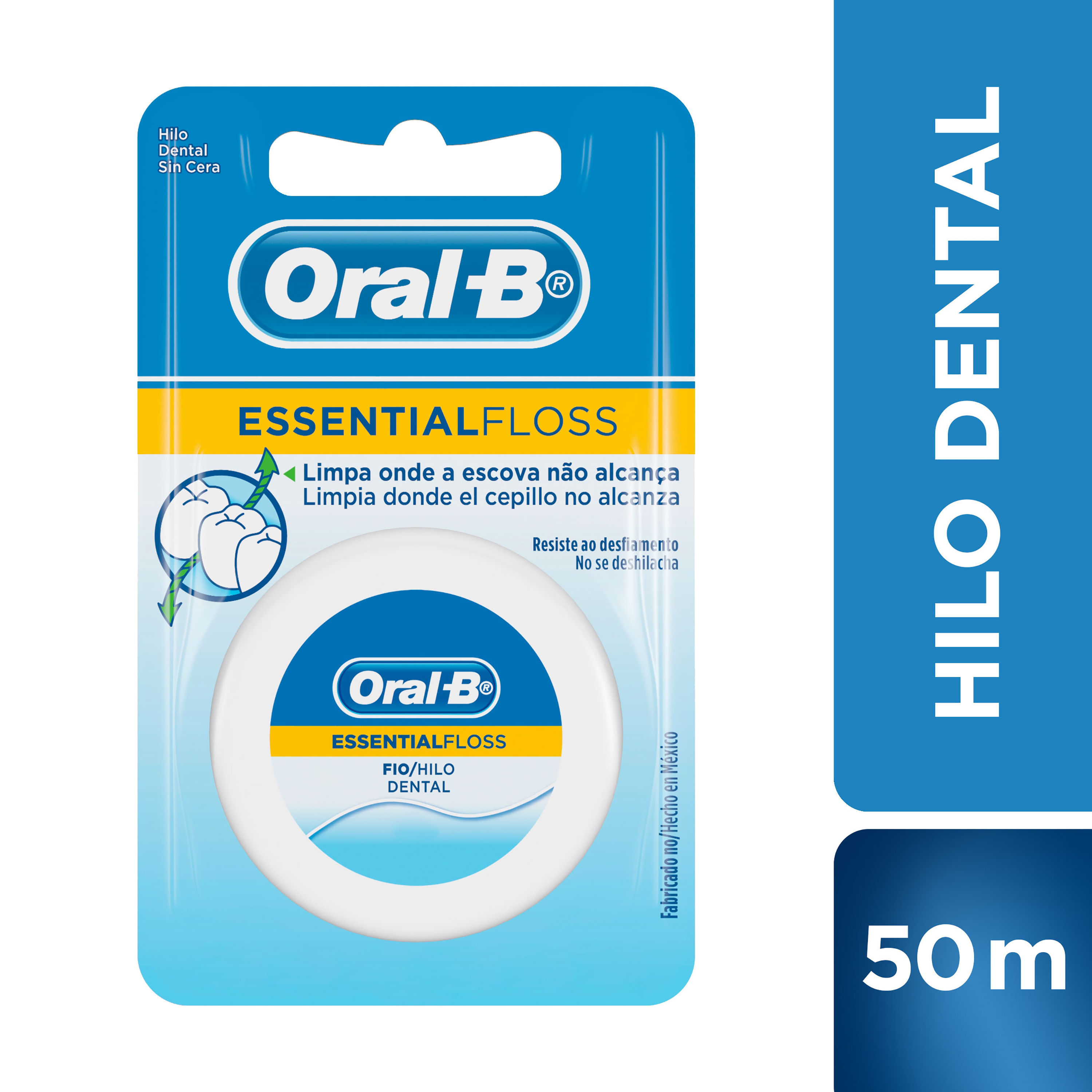Oral-B Hilo dental sabor a menta Essential Floss, 2 unidades