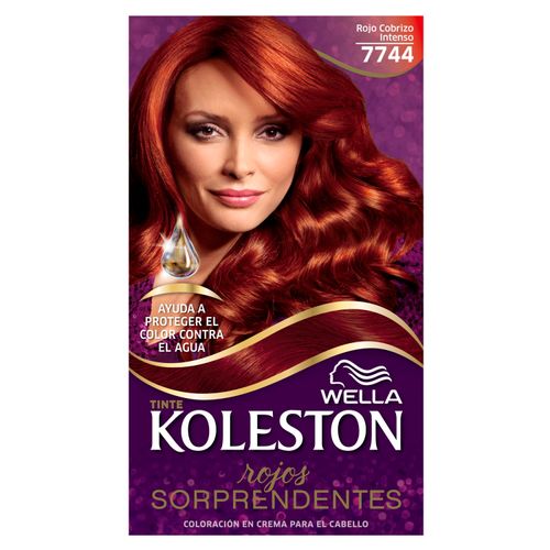 Tinte Para Cabello Koleston Kit Frida 7744 Rubio Cobrizo  Intenso