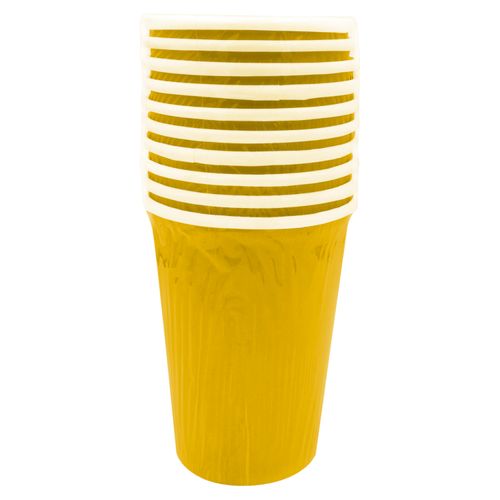 Vasos Dorado 10U 9Onz