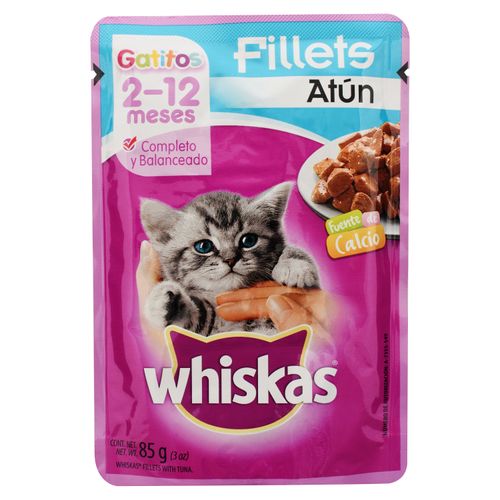 Alimento Húmedo Whiskas para Gatitos sabor atún - 85 g