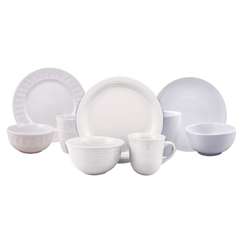 Vajilla 12Pc Blanca Mainstays
