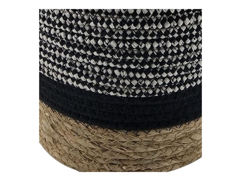 Maceta-Tipo-Canast-Negra-Beig-25X25Cm-3-21956