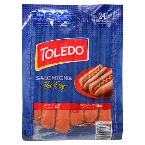 Salchicha Toledo Hot Dog 2Pack  908Gr