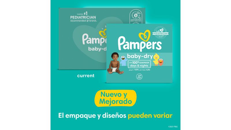 Pañales Desechables Pampers 64 Und Baby Dry Talla 6