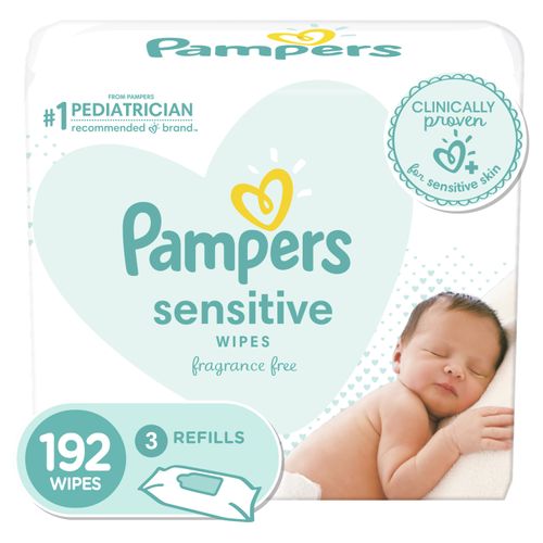 Toallitas Húmedas Pampers Sensitive - 192 Unidades