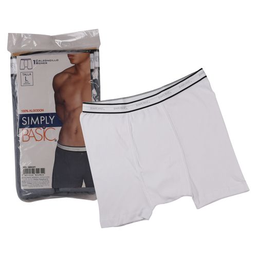 Boxer Simply Basic Caballero Blanco T S