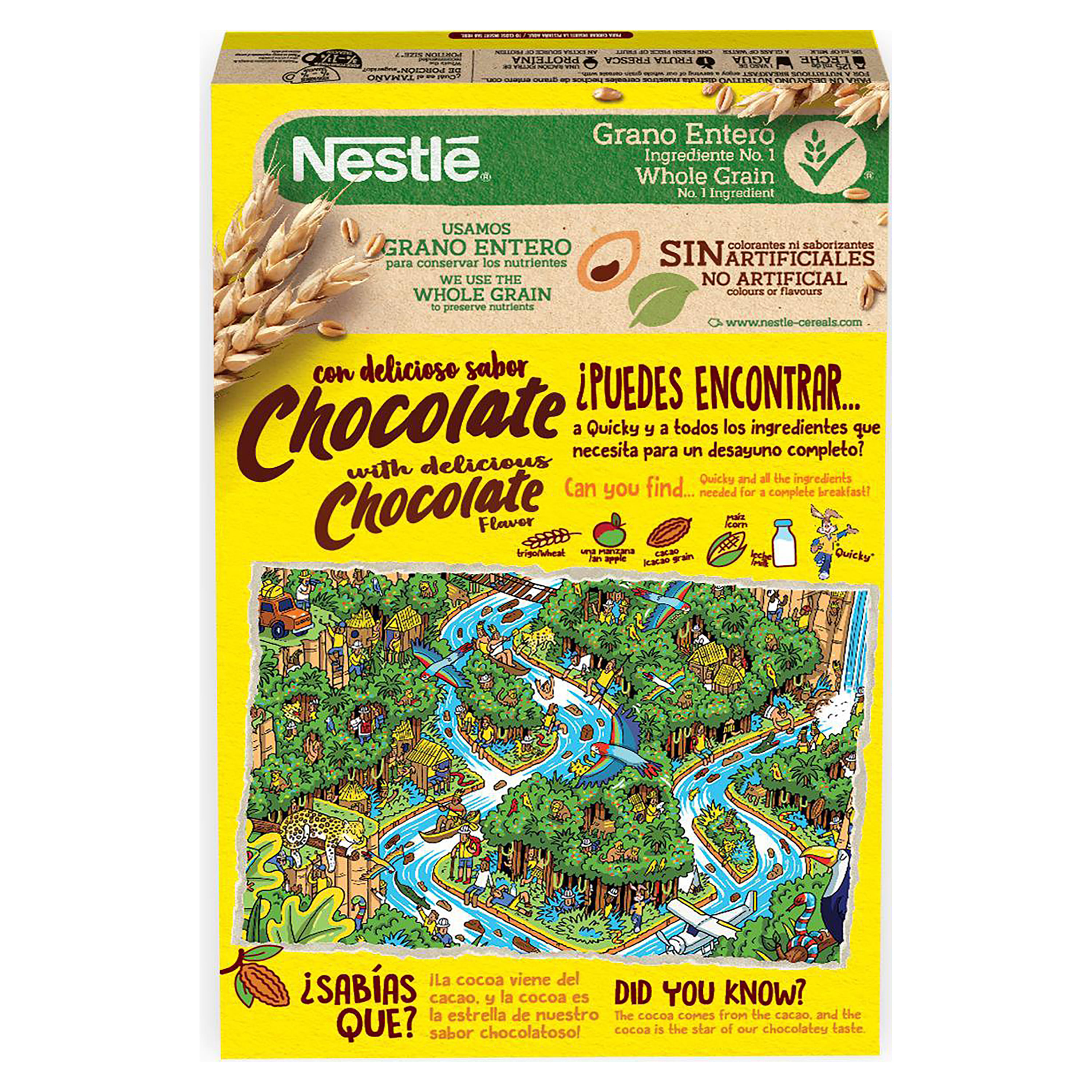 Cereal De Maíz Y Trigo Sabor Chocolate Nesquik Nestle