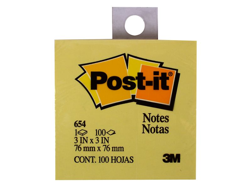 Post-it-Notas-Adhesivas-654-Color-Amarillo-76-mm-x-76-mm-1-11322