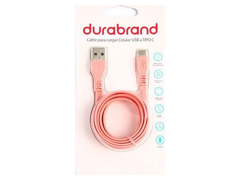 Durabrand-Cable-Tipo-C-3-Pies-Rosado-1-23481