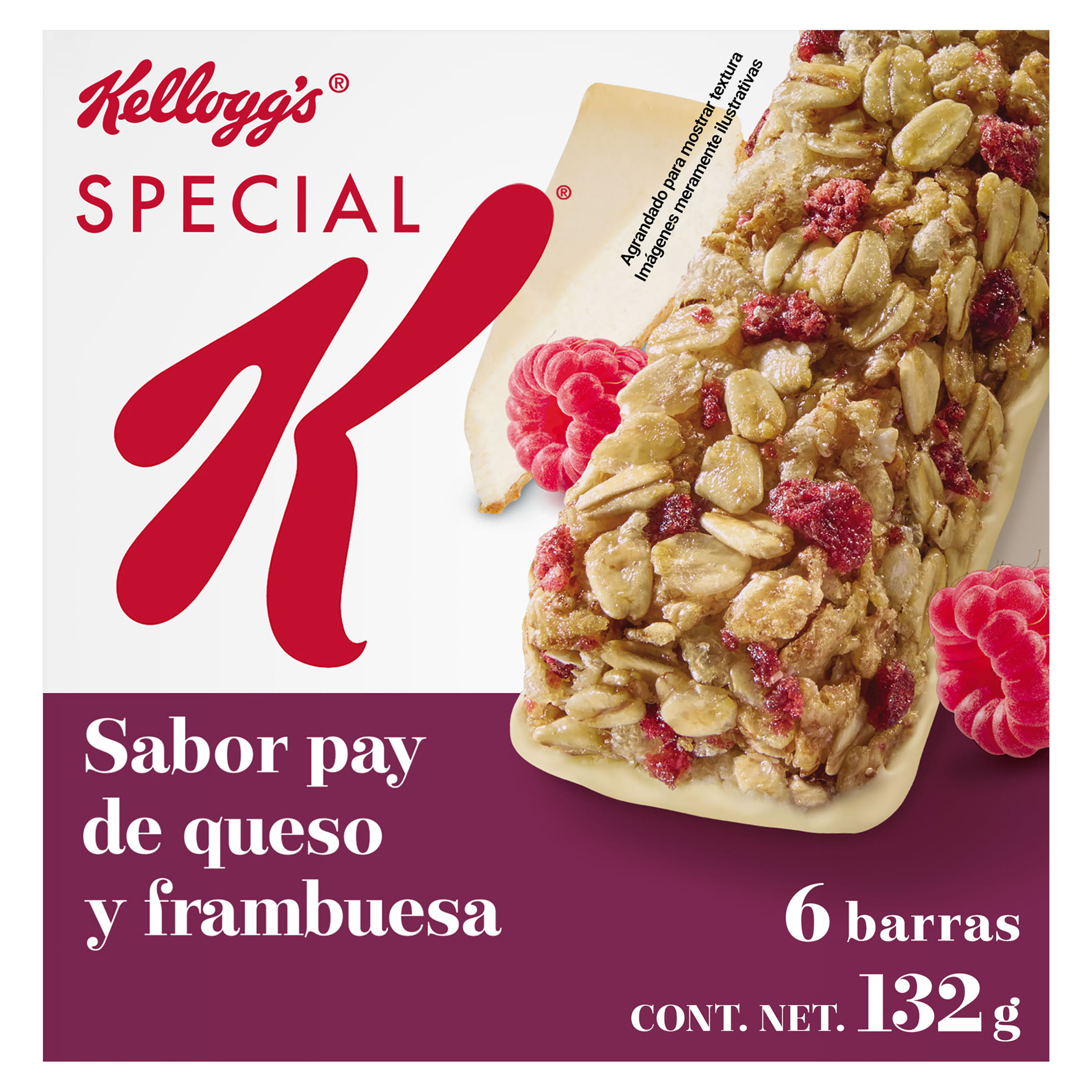 Barra Kelloggs Special K Pie Queso Y Frambuesa - 132gr