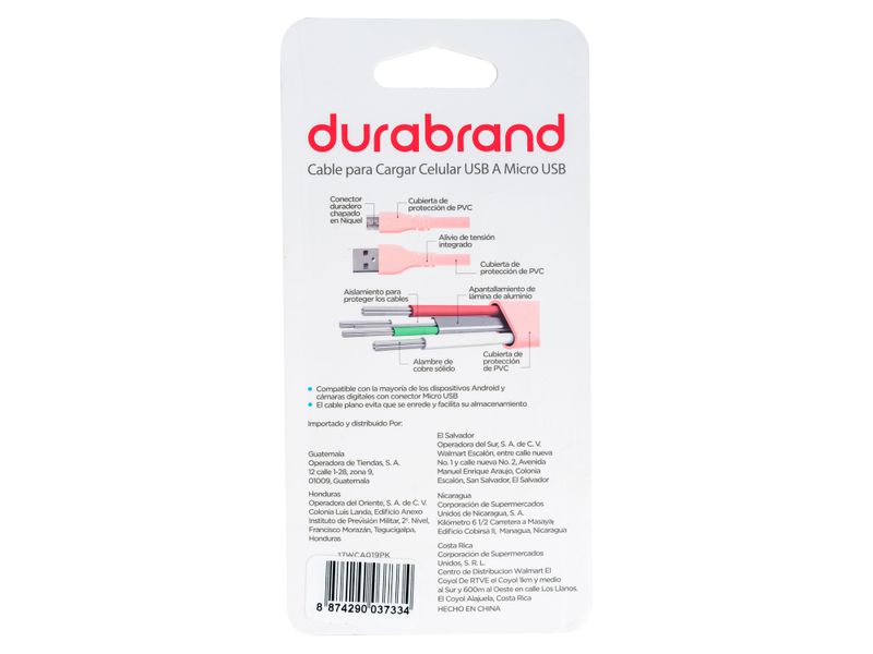 Durabrand-Cable-Usb-3-Pies-Rosado-2-23478