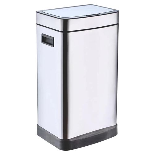 Basurero 30  Litros Rectangular Cromado
