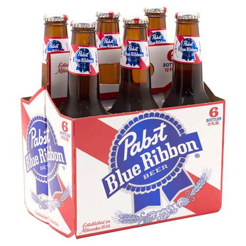 Cerveza Pabst Blue Ribbon Bote 6Pk 355 ml