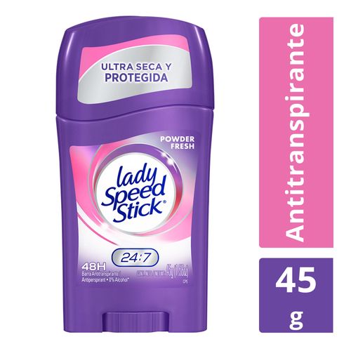 Desodorante Lady Speed Stick 24/7 Powder Fresh Barra 45 g