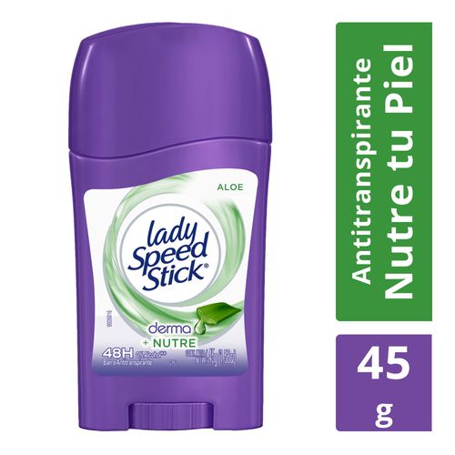 Desodorante Lady Speed Stick Derma + Aloe Barra 45 g