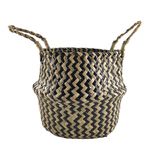 Maceta-Tipo-Canast-Negra-Beig-27X27Cm-1-21945