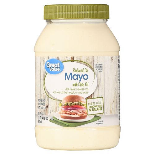 Mayonesa Great Value Reducida Grasa Con Oliva - 30 oz