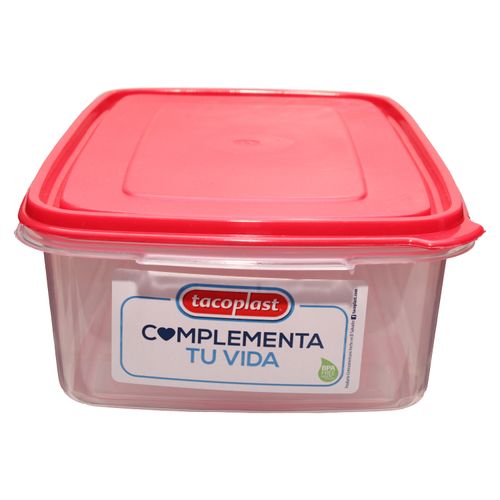 Hermetico Rectangular Grande Tapa Cereza