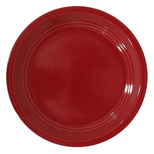 Plato Rojo 9 in - 6 Unidades (1 in = 2.54 cm)