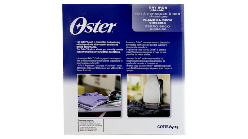 Plancha seca clásica Oster® GCSTBV4119 - Oster