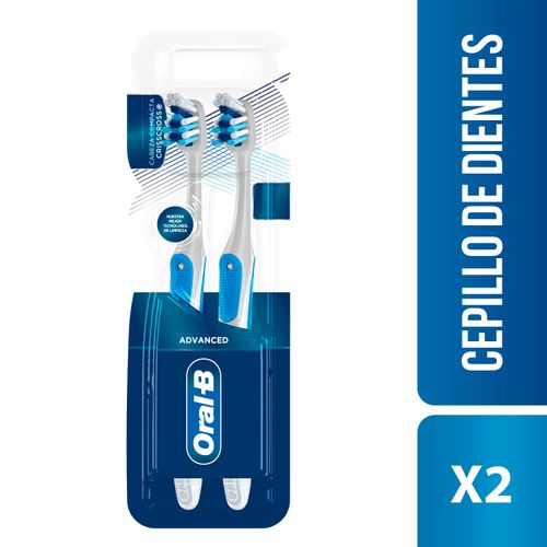 Cepillo de Dientes Oral-B Advanced 7 Beneficios Compact  Suave - 2 Unidades