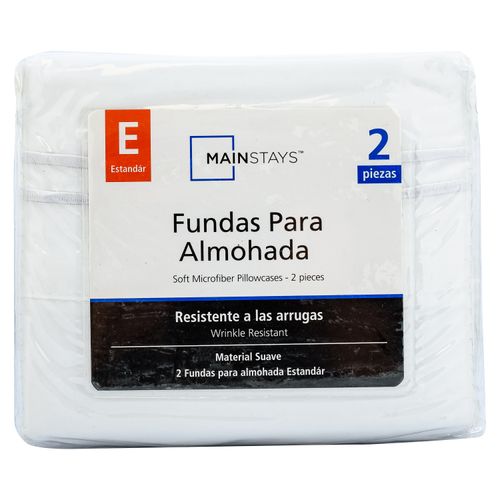 Set De 2 Fundas Bordado Blanco