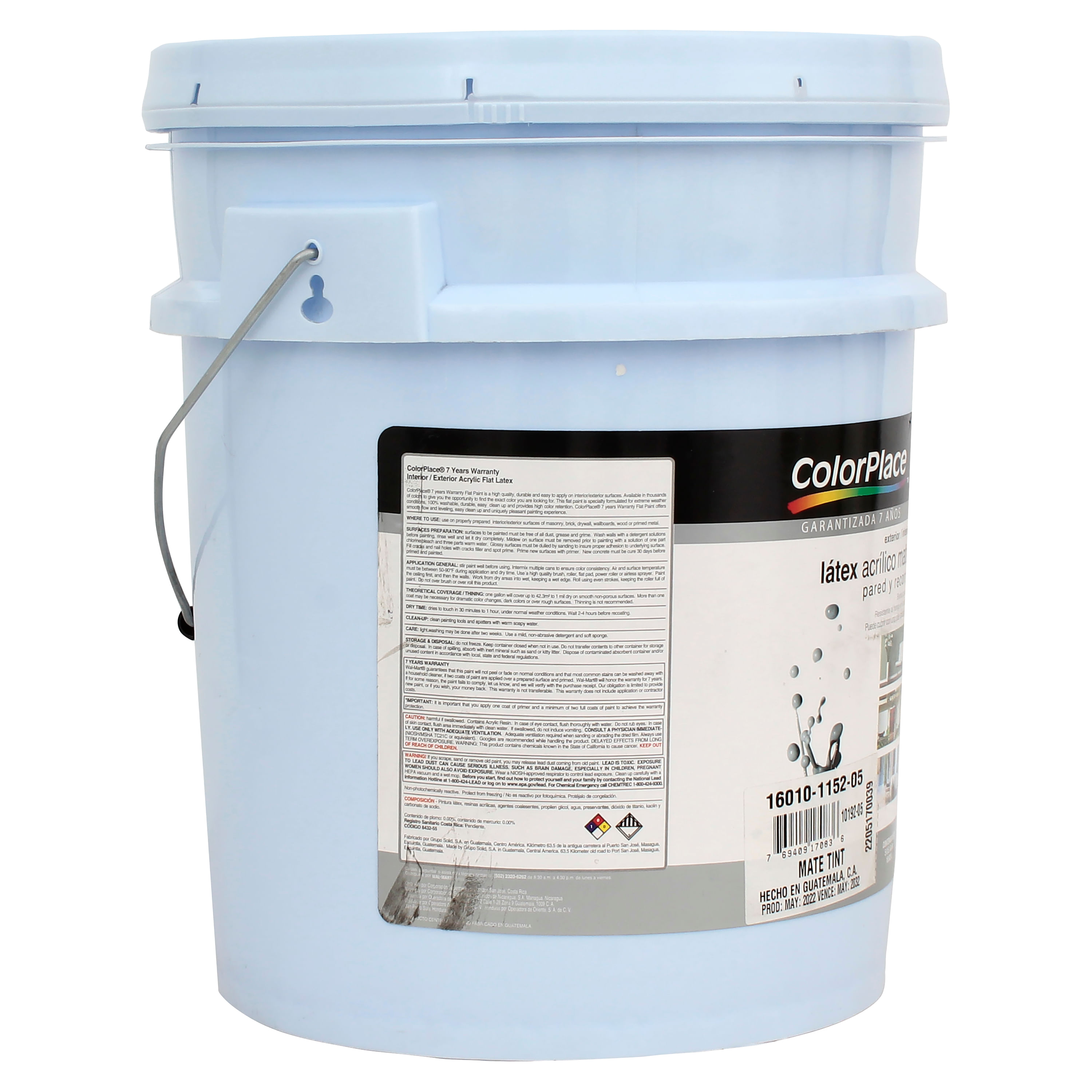 Comprar Cubeta Pintura C/Tapa (1 Gl) Guateplast #2 Blu 0