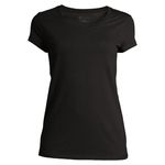 T-shirt-NOBO-manga-corta-para-dama-talla-XL-Negro-1-24576