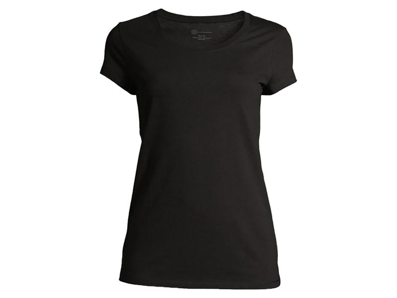 T-shirt-NOBO-manga-corta-para-dama-talla-XL-Negro-1-24576