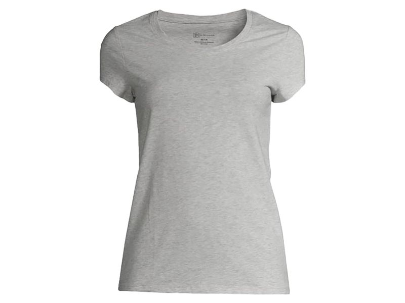 T-shirt-NOBO-manga-corta-para-dama-talla-XS-Gris-1-24578