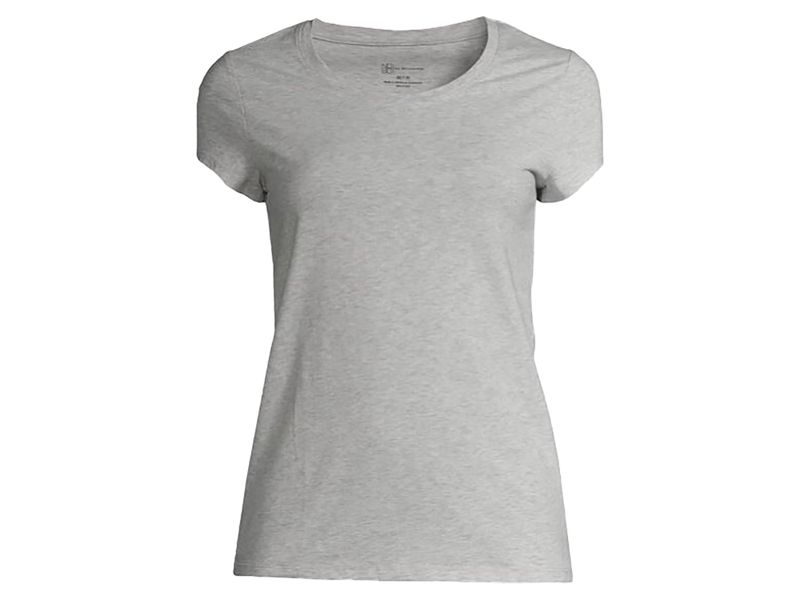 T-shirt-NOBO-manga-corta-para-dama-talla-L-Gris-1-24581