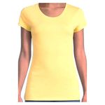 T-shirt-NOBO-manga-corta-para-dama-talla-XS-Amarillo-1-24584