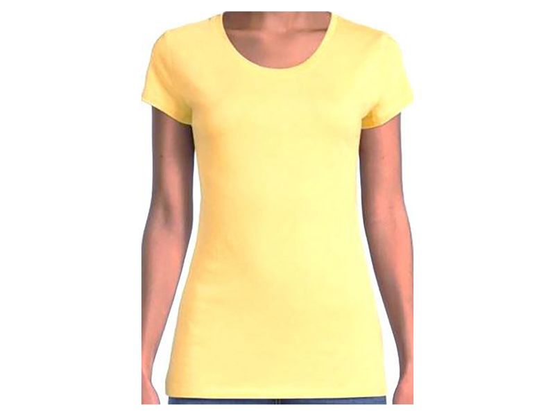 T-shirt-NOBO-manga-corta-para-dama-talla-S-Amarillo-1-24585