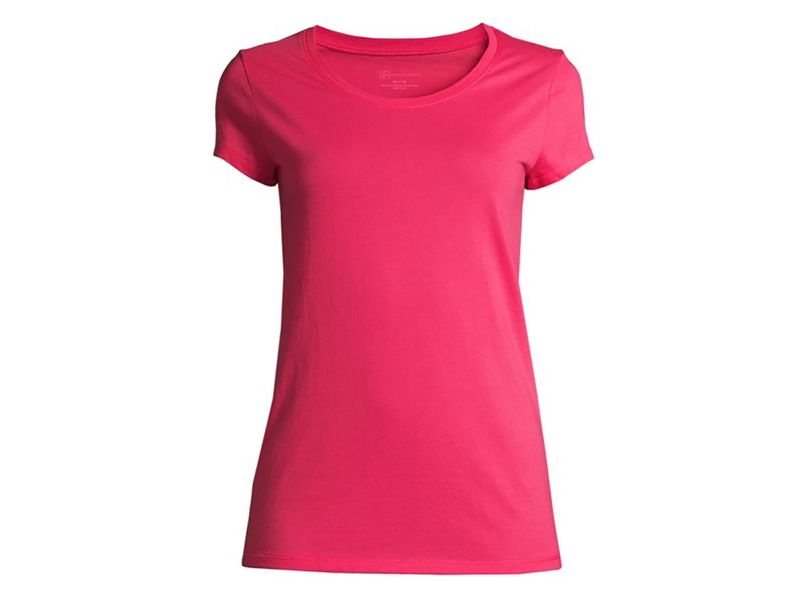 T-shirt-NOBO-manga-corta-para-dama-talla-XL-Fucsia-1-24594