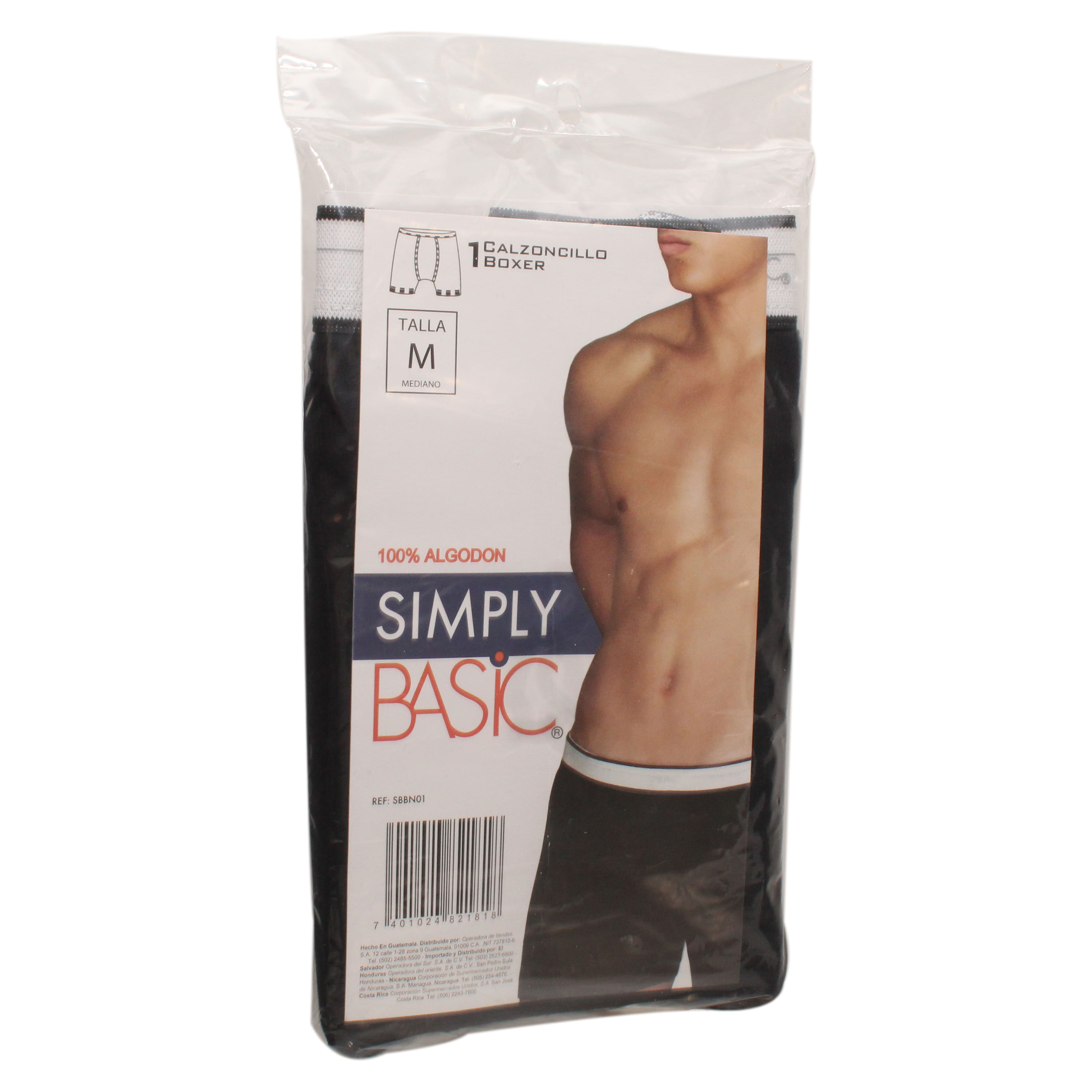 Comprar Boxer Simply Basic Caballero Negro T M | Walmart El Salvador