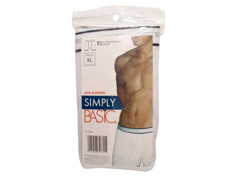 Boxer-Simply-Basic-Caballero-Blanco-T-Xl-1-23062