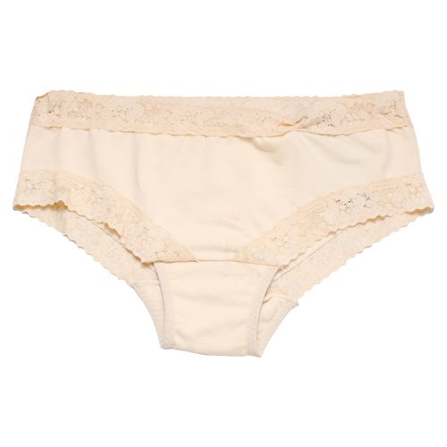 Boxer Cach Alg Licra Tm Beige Dama