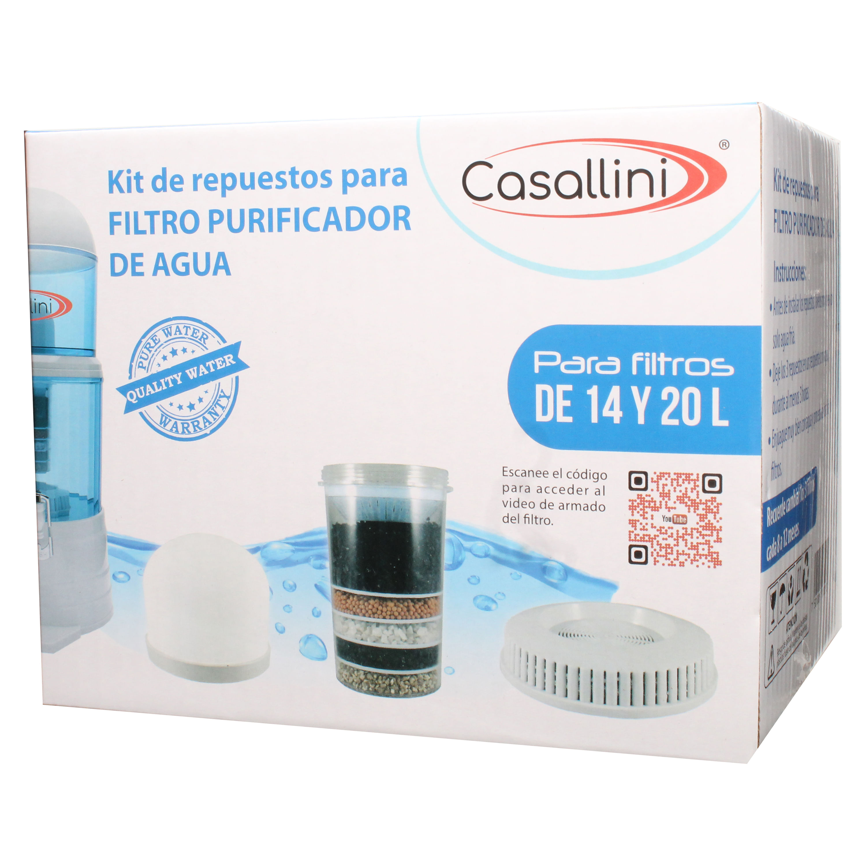Comprar Purificador Y Alcalinizador Agua Casallini - 14Litros