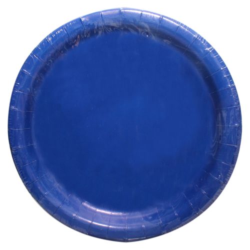 Plato Azul 7 in - 6 Unidades (1 in = 2.54 cm)