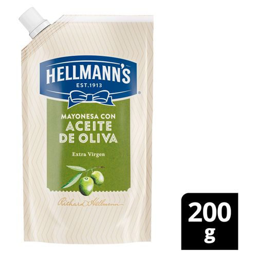 Mayonesa Hellmanns Con Oliva Doy Pack - 200gr